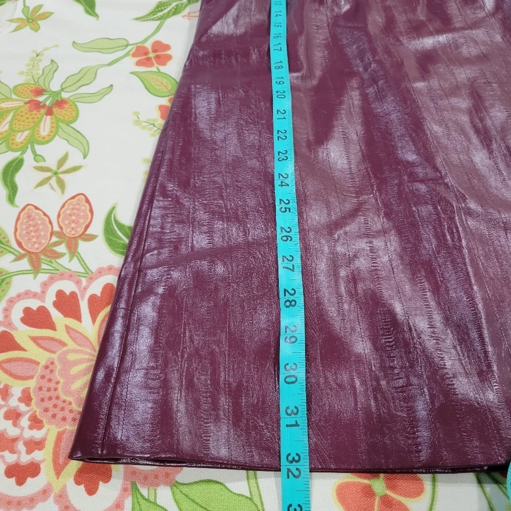 J Crew Scoopneck mini dress in faux eel-skin leather CN864 Size 0 NWT_10